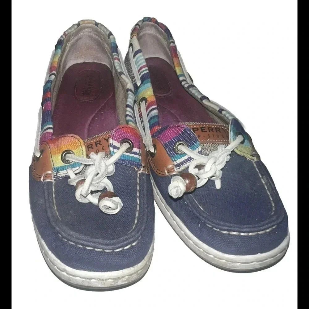 Sperry Angelfish Serape‎ Slip On Womens Boat Shoes Size 8.5M